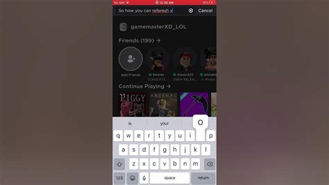 How to refresh your page in roblox mobile - YouTube