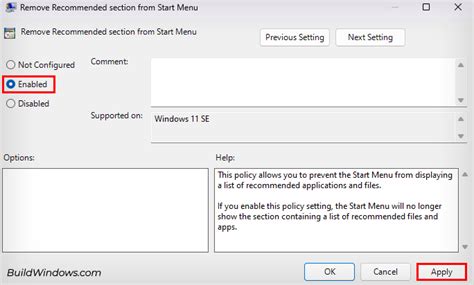 How to remove Recommended section content from Start