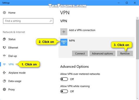 How to remove a VPN on Windows 10
