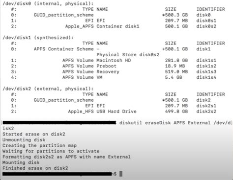 How to remove a partition on Mac using Terminal