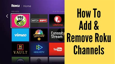 How to remove channels from Roku