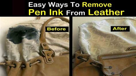 How to remove ink from leather