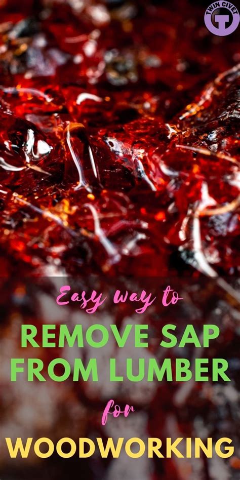 How to remove sap and resin from wooden floors