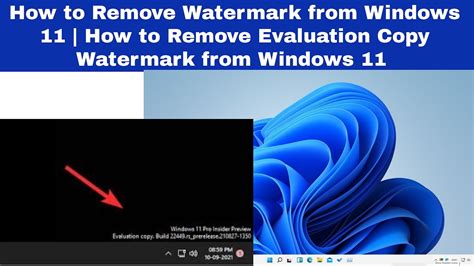 How to remove the Windows 11 watermark