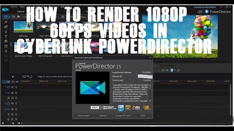How to render in Cyberlink PowerDirector