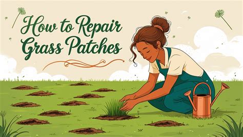 How to repair patches in grass
