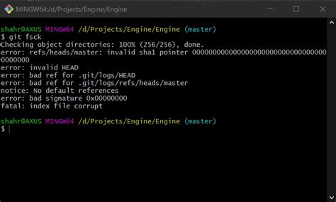 How to resolve "Error: bad index – Fatal: index file corrupt" when using Git