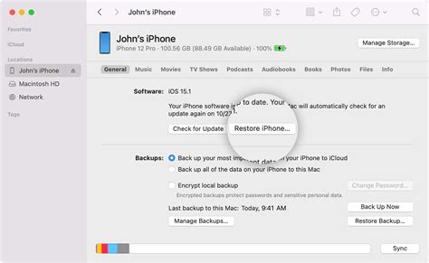 How to restitute an iPhone on a Mac Without the Use of iTunes