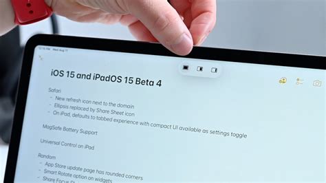 How to reveal the Multitasking Menu (iPadOS 15)