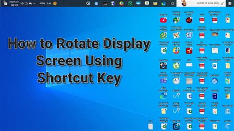 How to rotate screen using keyboard shortcut