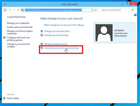 How to round Off User Account Control in Windows 10