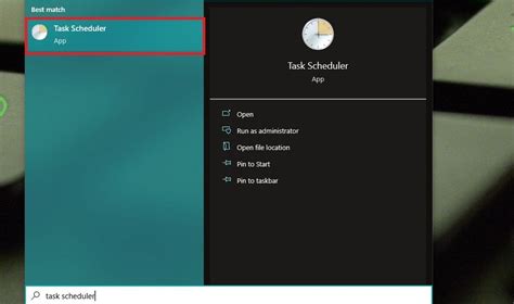 How to run Task Scheduler in Windows 10