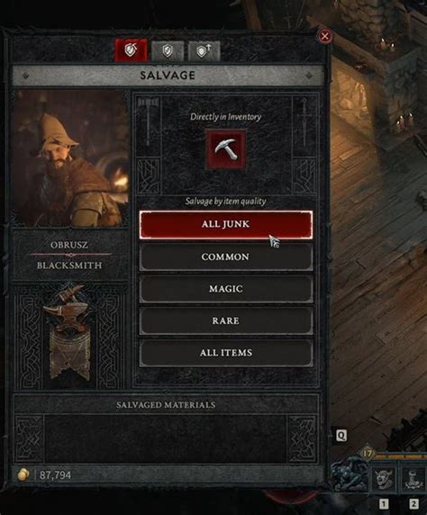 How to salvage gear and items in Diablo 4