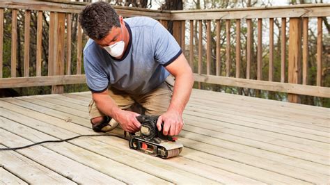 How to sand a deck