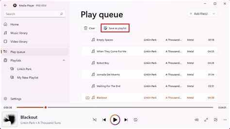 How to save the queue as a playlist