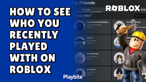 How to see Roblox Recent Players List - Stealthy Gaming