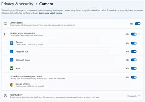 How to see apps using your Microphone or Camera in Windows 11