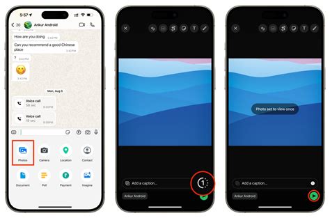 How to send View Once content
