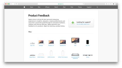 How to send feedback to Apple