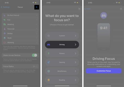 How to set up Driving Focus mode