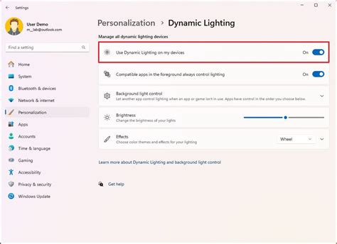 How to set up Dynamic Lighting on Windows 11