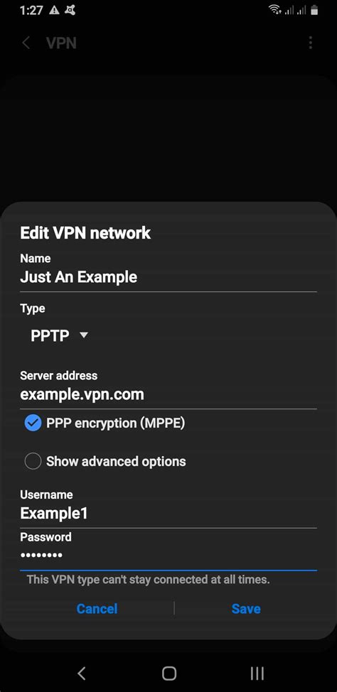 How to set up Unity VPN for Android users
