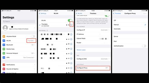 How to set up a proxy on an iPhone