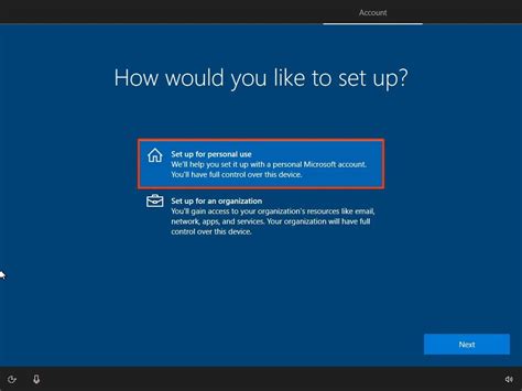 How to set up local account during Windows 10 Pro setup