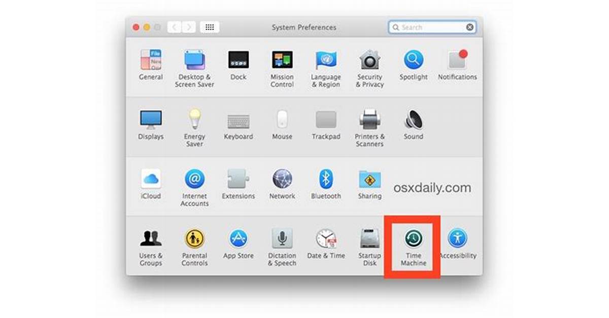 How to set up time machine on mac picture