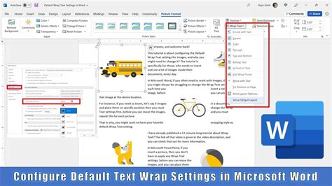 How to set word wrap as the default