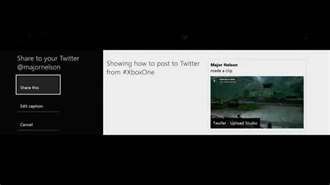 How to share Xbox clips on Twitter.