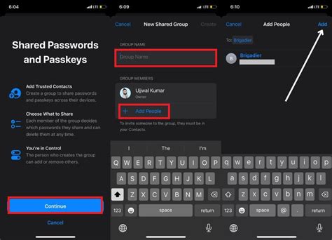 How to share passwords and passkeys on iPhone