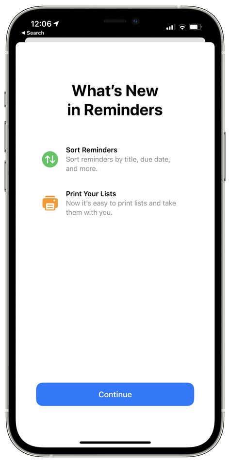 How to sort reminders in iOS 14 and later
