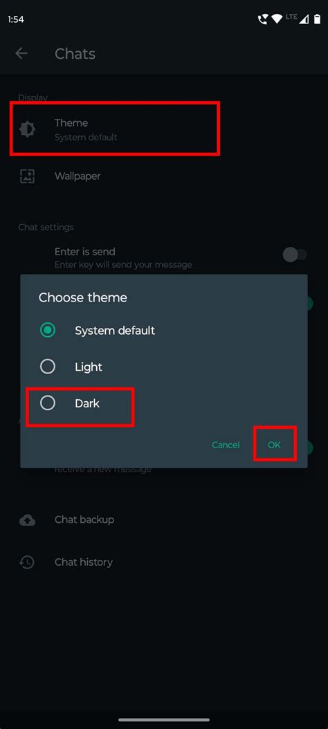 How to spark off Dark Mode on WhatsApp