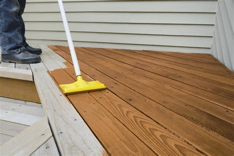 How to stain a deck