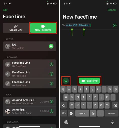 How to start a Group FaceTime call from the FaceTime app