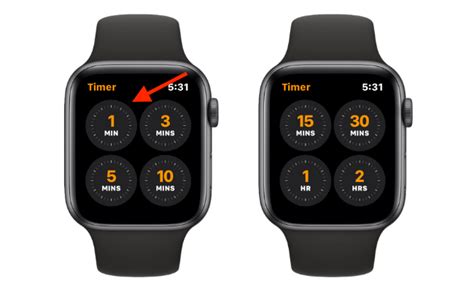 How to start a preset timer on Apple Watch