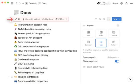 How to switch between various views