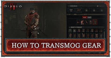 How to transmog gear in Diablo 4