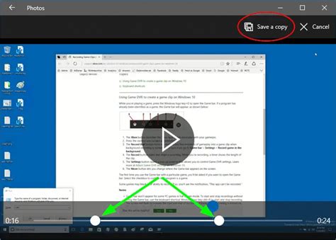 How to trim a video using Photos app