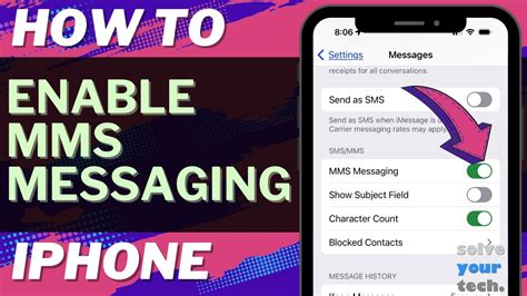How to turn MMS messaging on