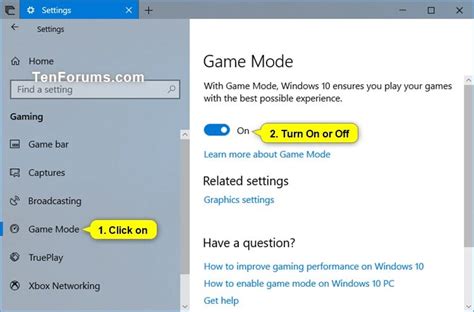 How to turn off Game Mode in Windows 10