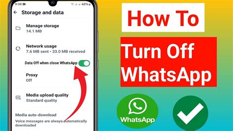 How to turn off WhatsApp on Android