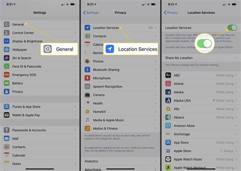 How to turn off location services for all iOS apps