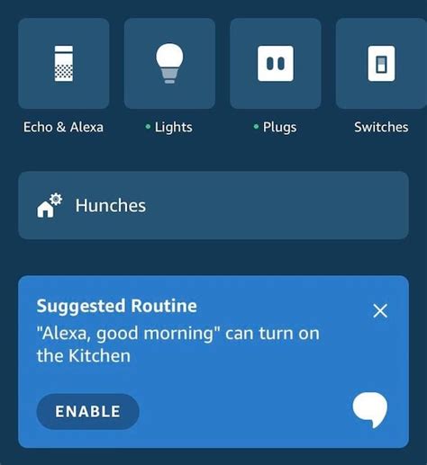 How to turn on Alexa Hunches