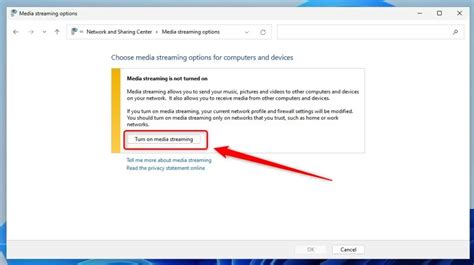 How to turn on Media Streaming on Windows 11