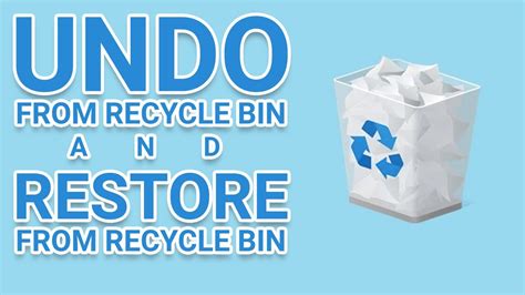 How to undo Restore All in Recycle Bin