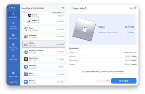 How to uninstall Roblox on Mac