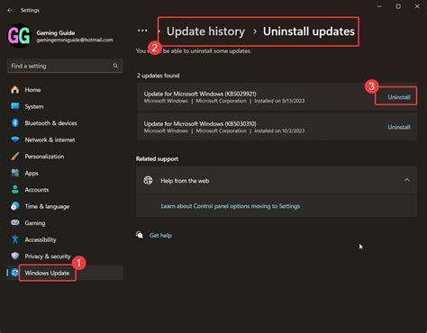 How to uninstall updates on Windows 11