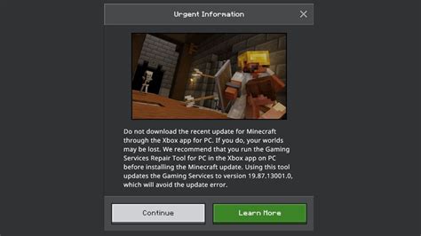 How to update Minecraft in Xbox PC app without losing your progress